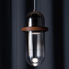 HEIKESZ Light luxury glass bedroom bedside chandelier modern minimalist bar cafe model room designer leather small chandelier lamp light fixtures for celling lights
