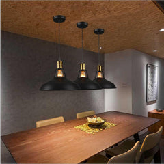 HEIKESZ Retro Industrial Style Lampshade Chandelier Living Room Bar Dining Table Lamp Creative Pot Cover Milk Tea Cake Hot Pot Restaurant Small Droplight LED Light for Bedroom Night Aesthetic Room Lamp