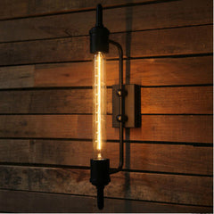 HEIKESZ Nordic loft retro personalized bedside mirror headlight American country aisle balcony courtyard stairs steam pipe wall lamp