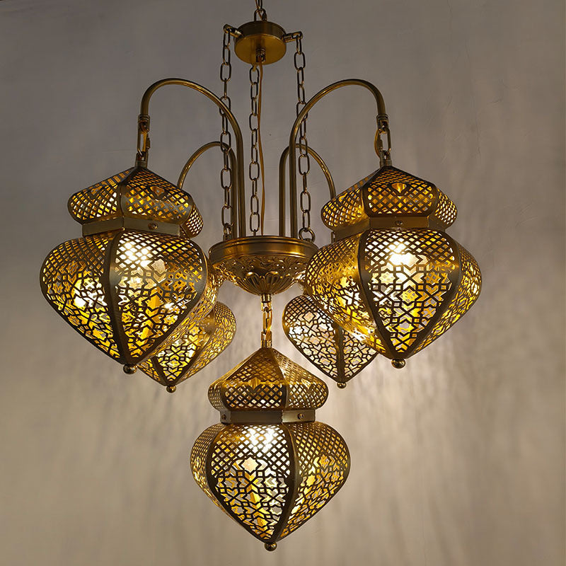 HEIKESZ South East Asia Exotic Vintage Chandelier Xinjiang Thai Style Western Restaurant Tea Room Homestay Bar Club Ambience ChandelierChandelier, restaurant light, living room light