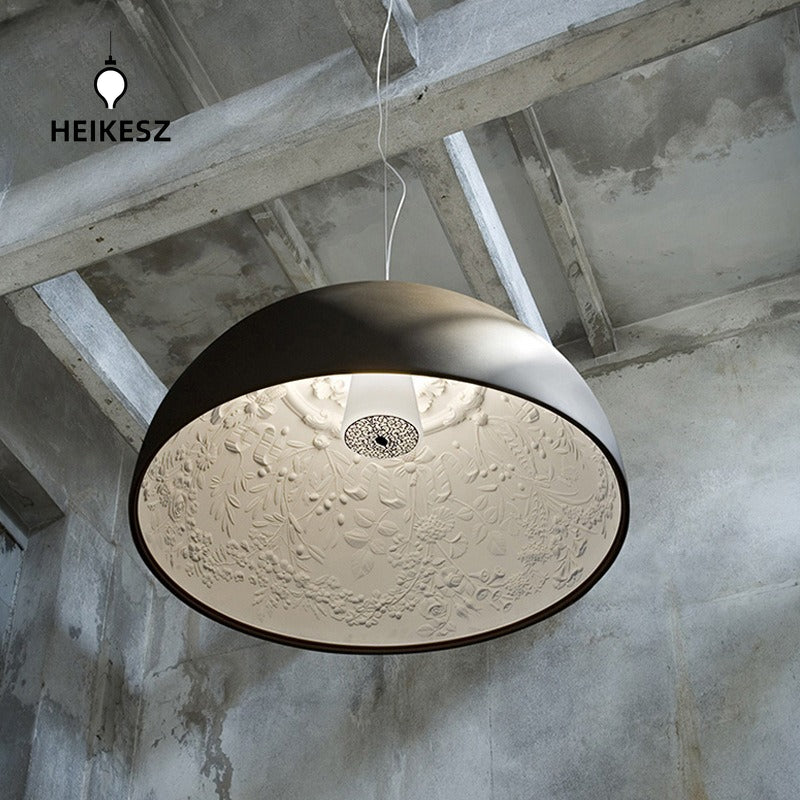 HEIKESZ Cross-border special for modern simple restaurant lights personalized creative sky garden chandelier Nordic room semicircular resin lamp light fixtures for celling lights