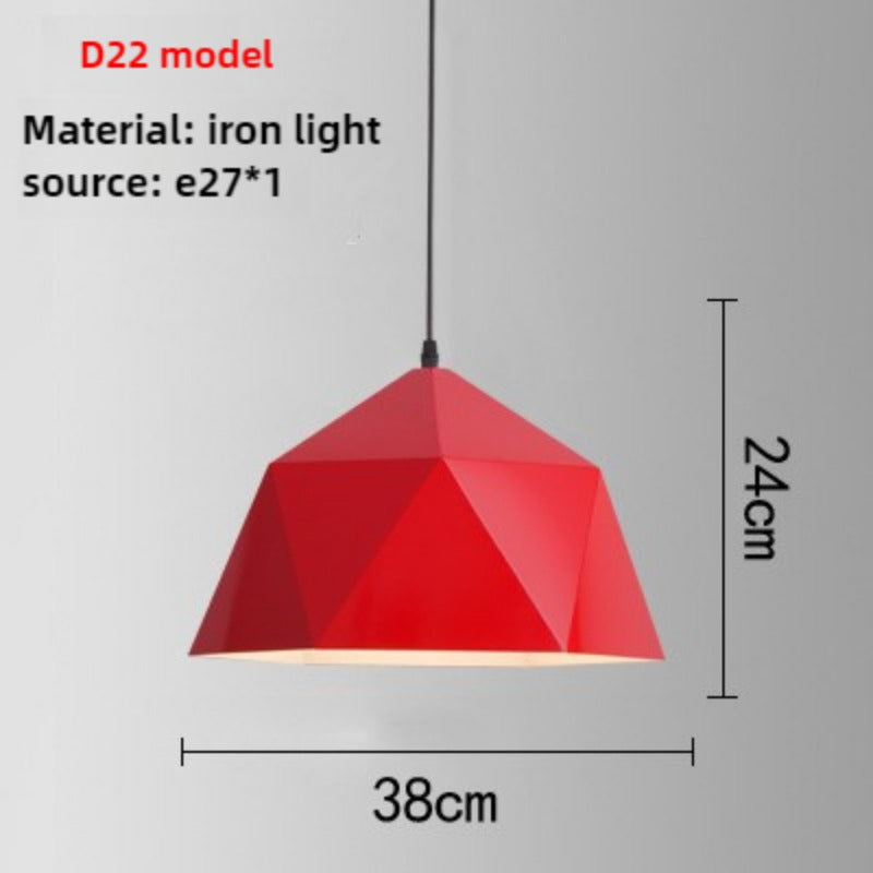 HEIKESZ Red industrial style retro Japanese restaurant hot pot restaurant store shop simple single head lampshade hotel special chandelier