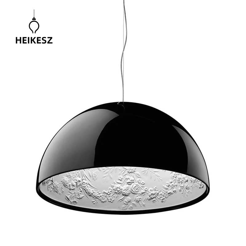 HEIKESZ Cross-border special for modern simple restaurant lights personalized creative sky garden chandelier Nordic room semicircular resin lamp light fixtures for celling lights