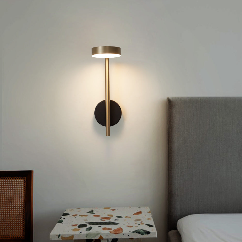 HEIKESZ Modern Minimalist Rotatable Wall Lamp Adjustable Angle Bedroom Bedside Light Luxury Living Room Background