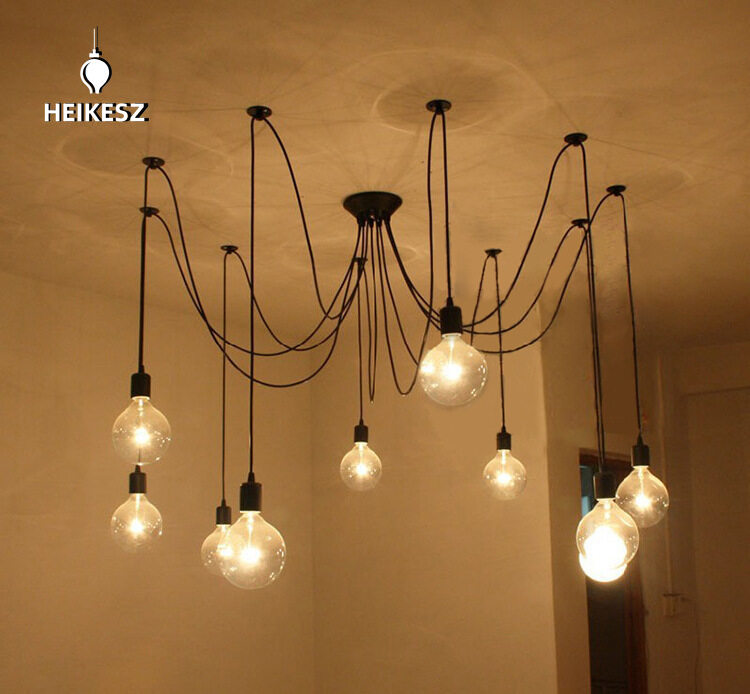 HEIKESZ American LOFT Industrial Style Chandelier Creative Personality Clothing Store Internet Bar Bar Loose Flower Chandelier Decoration american style retro outdoor indoor retro bedroom lamp american-style Industrial wind
