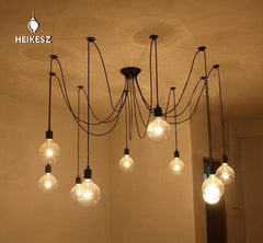 HEIKESZ American LOFT Industrial Style Chandelier Creative Personality Clothing Store Internet Bar Bar Loose Flower Chandelier Decoration american style retro outdoor indoor retro bedroom lamp american-style Industrial wind
