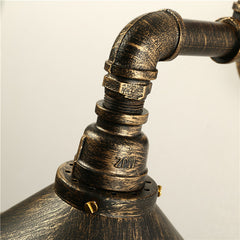 HEIKESZ American retro wall lamp, restaurant bar clothing store aisle decorative wrought iron water pipe wall lamp