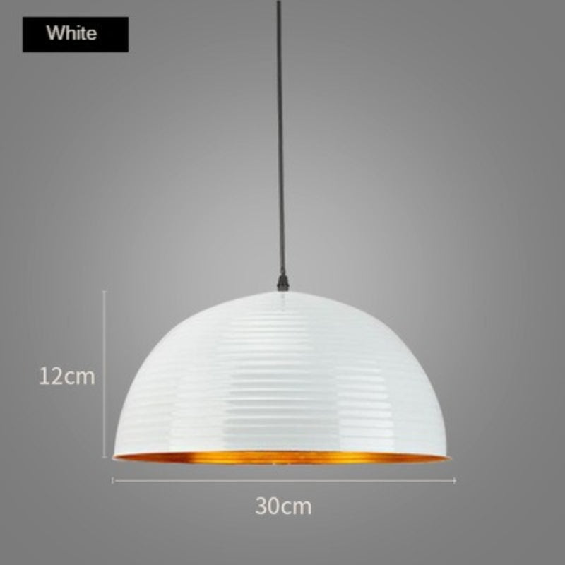 HEIKESZ Modern Simple Black Single Chandelier Single Head Semicircle Lampshade Creative Bar Personalized Restaurant Internet Bar Pot Cover Chandelier