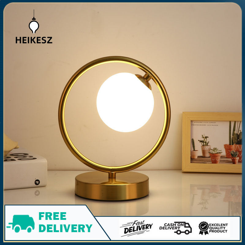 HEIKESZ Table Lamp Decoration Post-Modern Nordic Reading Eye Protection Golden Living Room Room Bedside Large Quantity from Youyi