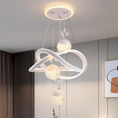 HEIKESZ Modern Creative Luxury Crystal Chandelier LED Ceiling Light for Dining Room Bedroom Living Room Zhongshan Lighting