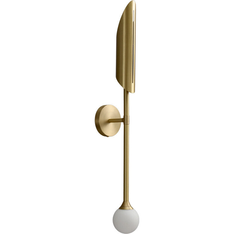 HEIKESZ Modern Minimalist Wall Lamp for Living Room Bedroom Nordic Style Monocephalic Light Fixture Hotel Cafe Decor