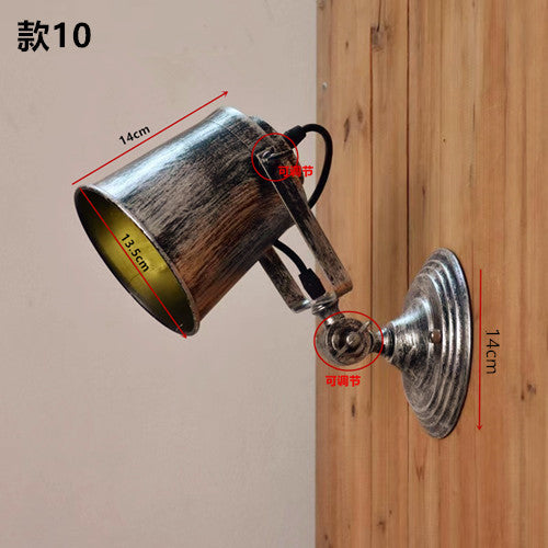 HEIKESZ 【One-year warranty, free shipping】Cross-Border American Retro Industrial Guest Restaurant Studio Aisle Corridor Tea Room Milk Tea Coffee Shop Bar Counter Wall Lamp