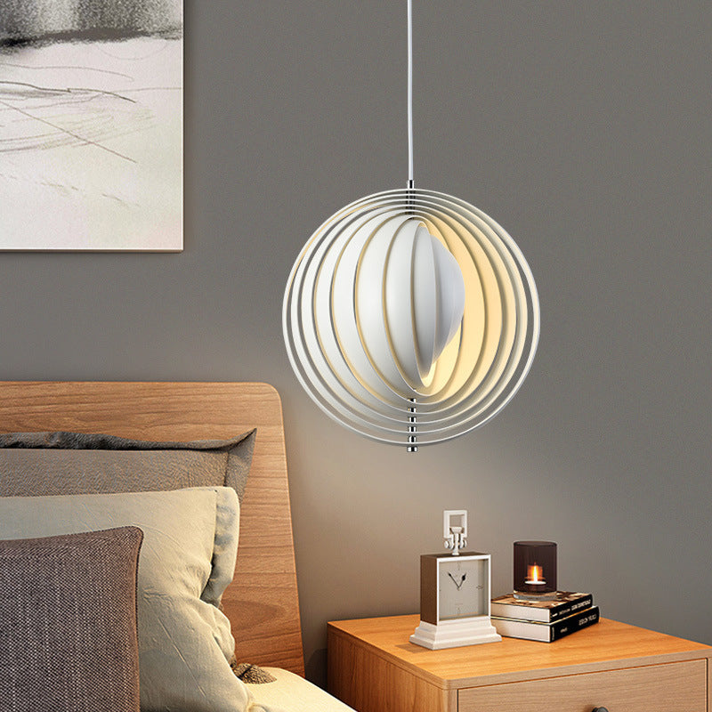 HEIKESZ Nordic simple restaurant bar chandelier modern designer creative living room bedroom model room moon rotating lamp light fixtures for celling light