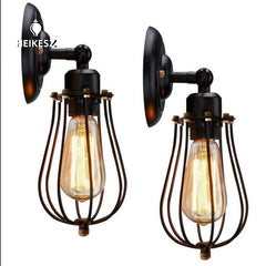 HEIKESZ American Country Industrial Wind Ceiling Lamp Simple Retro Wall Lamp Restaurant Bar Club Ceiling Wall Lamp Dual-Use Lamps LED Light for Bedroom Night Aesthetic Room Lamp