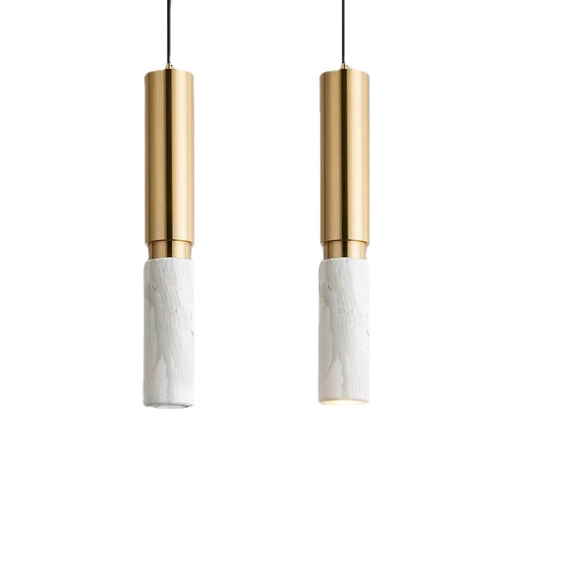 HEIKESZ Luxury Nordic Chandelier Minimalist LED Marble Pendant Light for Dining Room Bedroom Bar Restaurant Living Room Lighting Fixture