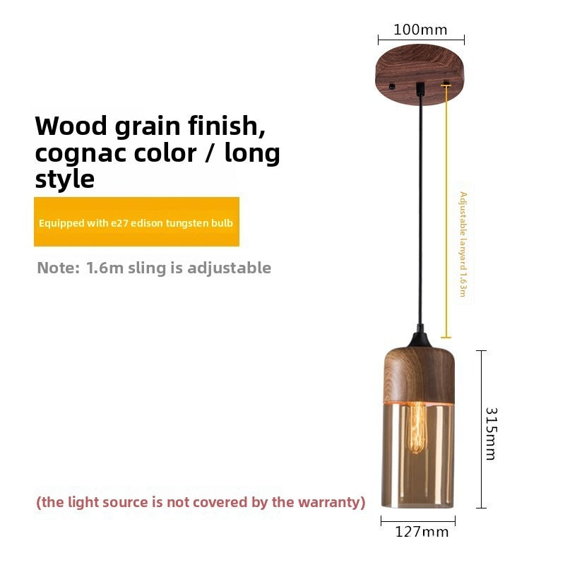 HEIKESZ Industrial Style Ceiling Light Single Head Creative Pendant Lamp for Restaurant Bar Cafe Glass Ball Chandelier