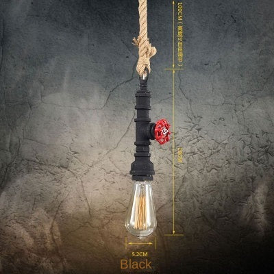 HEIKESZ American retro water pipe ceiling light restaurant coffee shop creative clothing store LOFT industrial style multi head combination light