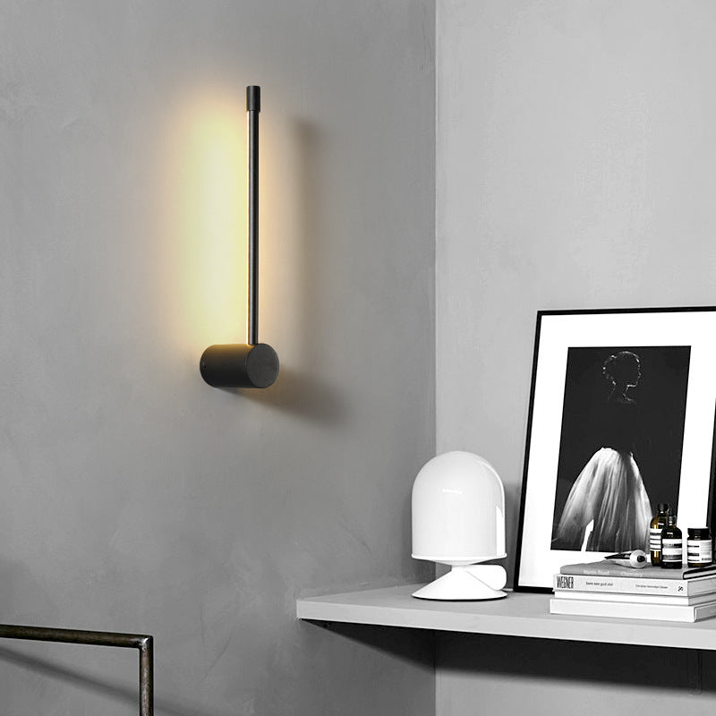 HEIKESZ Minimalist Long LED Wall Lamp Modern Nordic Light Luxury for Bedroom Living Room Hotel