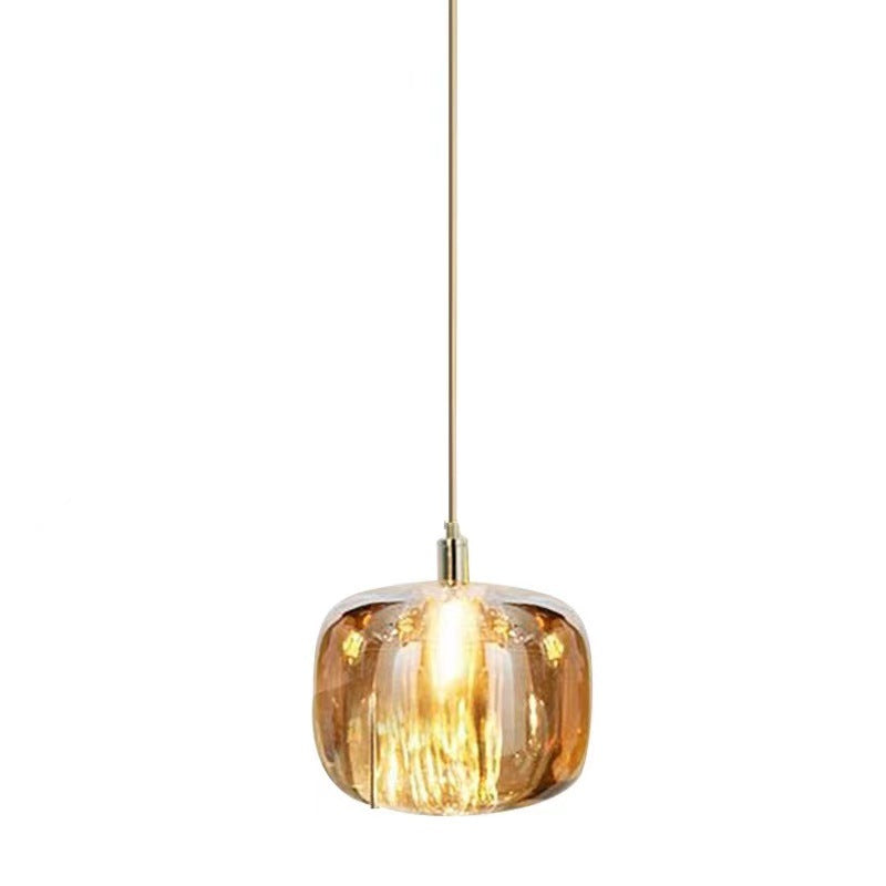 HEIKESZ Nordic Crystal Apple Chandelier Luxury Small Droplight Creative Design for Bedside Restaurant Bar