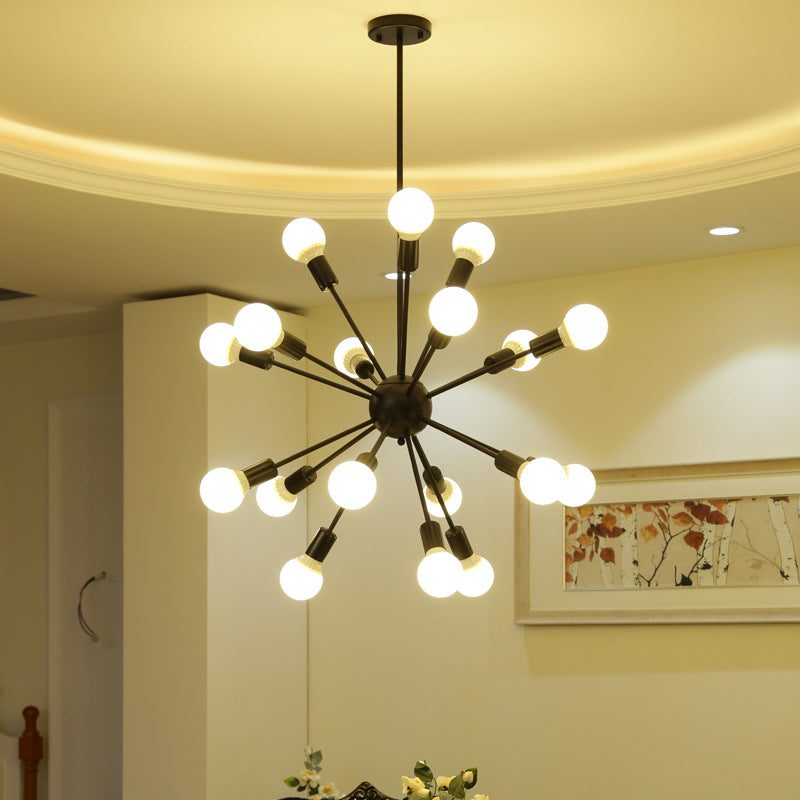 HEIKESZ Creative Satellite Chandelier Retro Industrial Style Restaurant Coffee Shop Living Room Bar Internet Coffee Leisure Bar Snack Bar Chandelier LED Light for Bedroom Night Aesthetic Room Lamp