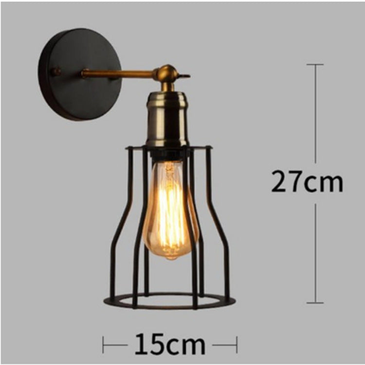 HEIKESZ American Country Retro Industrial Style Living Room Dining Room and Study Room Wall Lamp