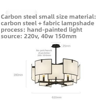 HEIKESZ Zen new Chinese tile living room dining room bedroom simple wrought iron chandelier unique designer lighting lamp light fixtures for celling lighting
