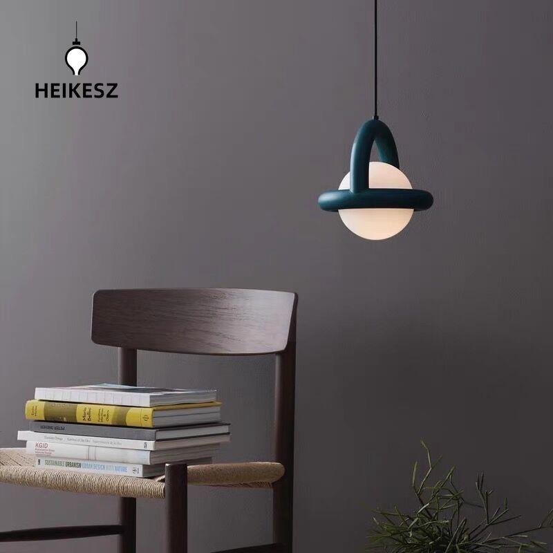 HEIKESZ Nordic minimalist art creative balloon living room dining room decorative chandelier modern wabi wind bedroom bedside small chandelier lamp light fixtures for celling light