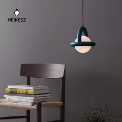 HEIKESZ Nordic minimalist art creative balloon living room dining room decorative chandelier modern wabi wind bedroom bedside small chandelier lamp light fixtures for celling light