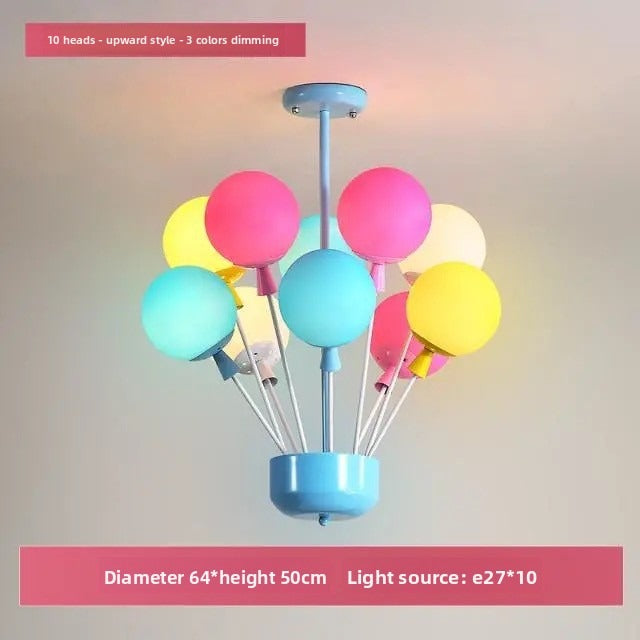 HEIKESZ Balloon Ceiling Light for Kids Room Cartoon LED Lamp for Boys Girls Bedroom Nursery Princess Decor