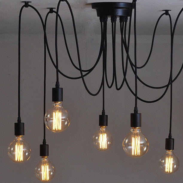 HEIKESZ American LOFT Industrial Style Chandelier Creative Personality Clothing Store Internet Bar Bar Loose Flower Chandelier Decoration american style retro outdoor indoor retro bedroom lamp american-style Industrial wind