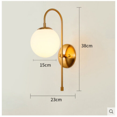 Nordic Light Luxury Living Room Background Wall Lamp Unique Creative Simple Bedroom Wall Lamp Stair Aisle Bedside Lamp