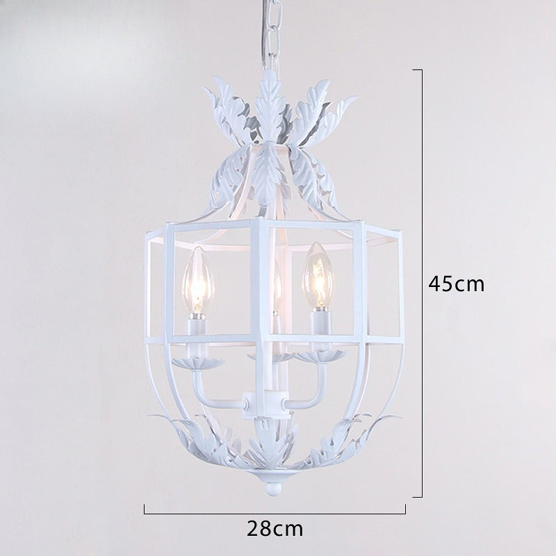 Vintage Retro Iron Ceiling Light American Country Style Rustic Chandelier for Living Room Dining Hallway Entryway Home Decor