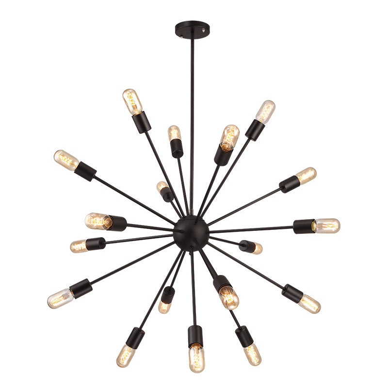 HEIKESZ Creative Satellite Chandelier Retro Industrial Style Restaurant Coffee Shop Living Room Bar Internet Coffee Leisure Bar Snack Bar Chandelier LED Light for Bedroom Night Aesthetic Room Lamp