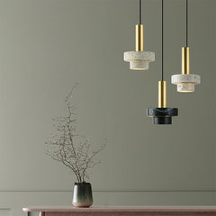 HEIKESZ Nordic Marble Pendant Lamp Creative Personality Affordable Luxury Lighting for Dining Room Bedroom Bar Counter Porch Small Droplight Light Fixtures for Celling
