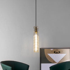HEIKESZ Postmodern simple restaurant single head personalized bar cafe study bedside small chandelier fishing line lamp crystal chandelier lamp light fixtures for celling light
