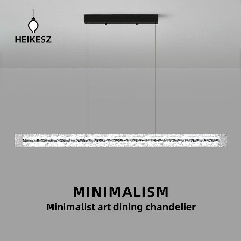 HEIKESZ Italian light luxury restaurant chandelier high-end modern minimalist island bar counter long simple designer one-word restaurant lamp light fixtures for celling light