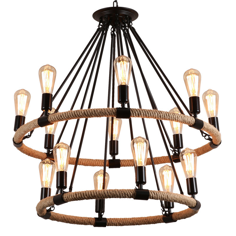 HEIKESZ LOFT Industrial Style Ceiling Lamp Living Room Dining Room Coffee Shop Bar Counter Internet Bar Clothing Store Decoration Vintage Lamps LED Light for Bedroom Night Aestitic Room Lamp
