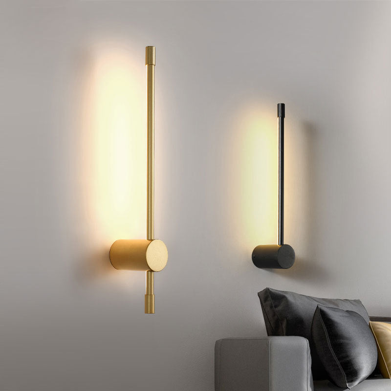 HEIKESZ Minimalist Long LED Wall Lamp Modern Nordic Light Luxury for Bedroom Living Room Hotel