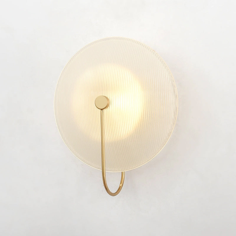 HEIKESZ Nordic Glass Wall Lamp Minimalist Design for Living Room Bedroom Hotel Guest Room Sofa Model Room Decorative Lighting