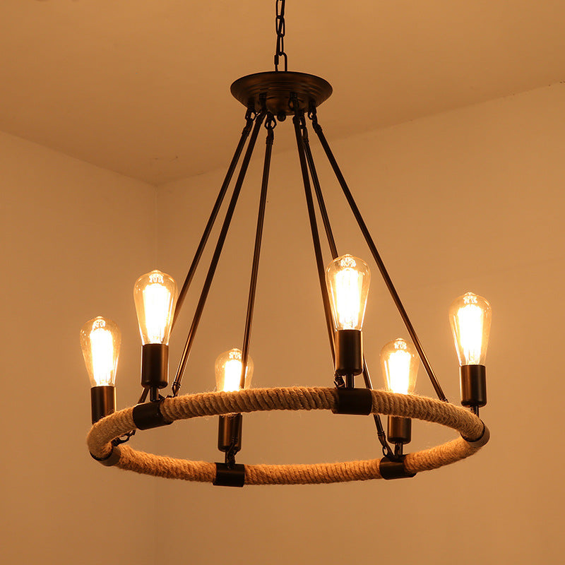 HEIKESZ LOFT Industrial Style Ceiling Lamp Living Room Dining Room Coffee Shop Bar Counter Internet Bar Clothing Store Decoration Vintage Lamps LED Light for Bedroom Night Aestitic Room Lamp
