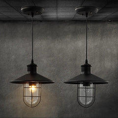 HEIKESZ American Country Creative Retro Iron Art Industrial Style Bar Lamp Small Iron Cage Lampshade Bar Coffee Shop Chandelier american style retro outdoor indoor retro bedroom lamp american-style Industrial wind