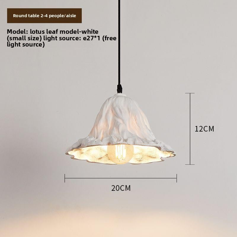 HEIKESZ New Chinese Style Lotus Ceiling Light Creative Artistic Dining Room Bar Pendant Lamp Vintage Retro Lighting for Tea House