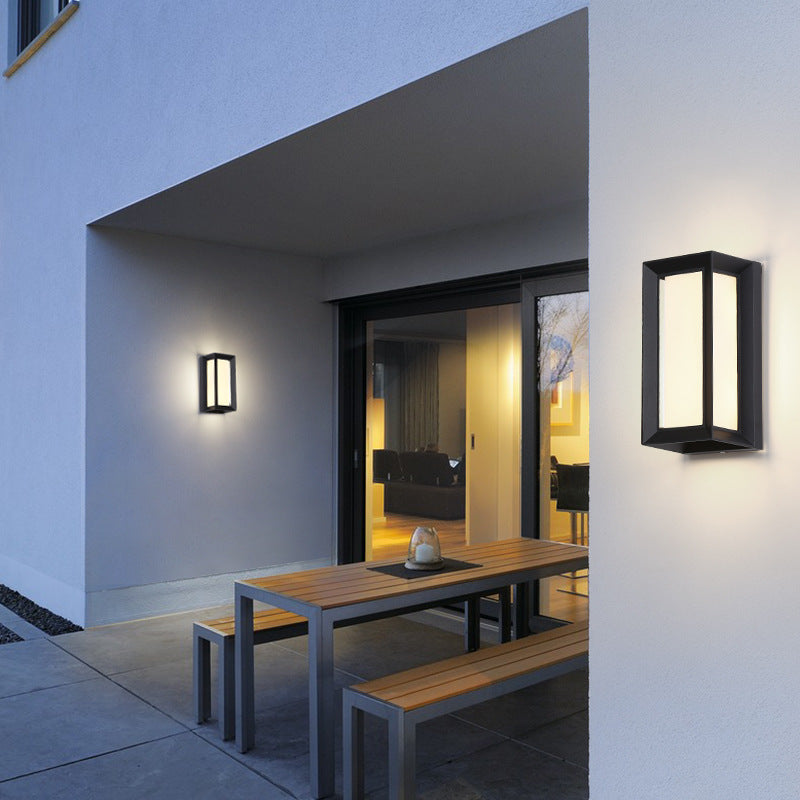 HEIKESZ LED Outdoor Waterproof Wall Lamp with Motion Sensor for Balcony Stairs Terrace Gate Bounding Wall Lighting Exterior LED Flood Light