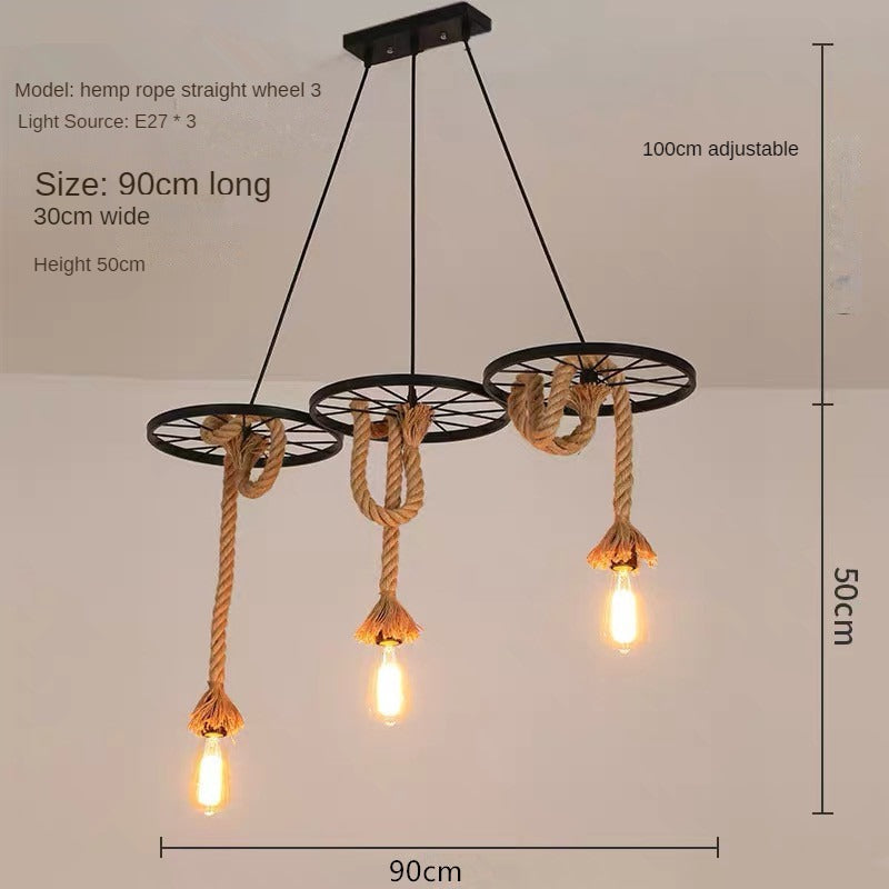 HEIKESZ American Country Pendant Lamp Dining Room/Living Room Bedroom Light Industrial Wind Ceiling Lamp Creative Plant Flowers and Plants Decoration Pendant Lamp LED Light for Bedroom Night Aesthetic Room Lamp