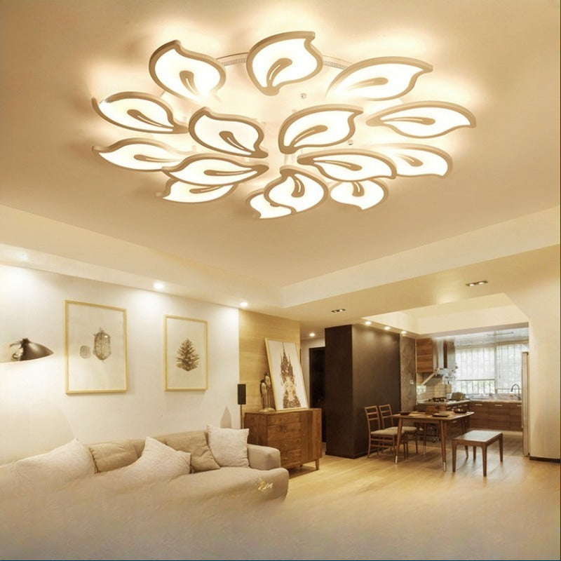 HEIKESZ LED Ceiling Light Modern Minimalist Design for Living Room Dining Room Bedroom Study Warm Light Chandelier Room Lighting