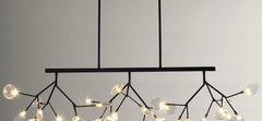 HEIKESZ New Nordic Chandelier Post-Modern Creative Firefly LED Dining Room Ceiling Light Affordable Luxury Lighting for Living Room Bedroom