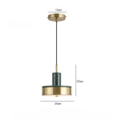 HEIKESZ Nordic Minimalist Marble Droplight LED Single-Head Lighting for Bedroom Restaurant Bar Living Room Designer Light Fixtures