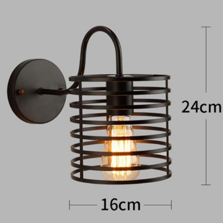 HEIKESZ American Country Retro Industrial Style Living Room Dining Room and Study Room Wall Lamp