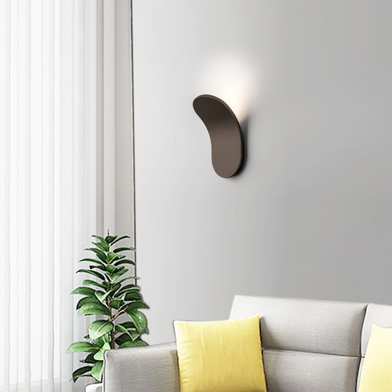 HEIKESZ Modern Nordic Wall Lamp Creative Designer White Living Room Bedside Bedroom Art Lighting