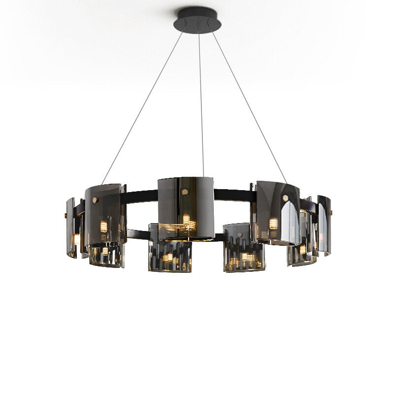 HEIKESZ Modern Luxury Chandelier for Living Room Bedroom Study Creative Glass Nordic Lamp Warm Lighting Atmosphere